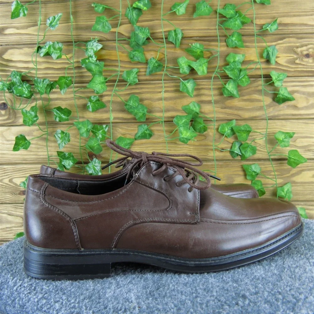 Alpine‎ Swiss Men  Derby Oxfords Brown Synthetic Size 12 Medium Gently Used 2025